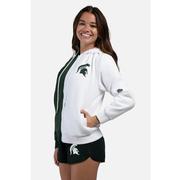 Michigan State Hype And Vice Color Block Zip Up Hoodie